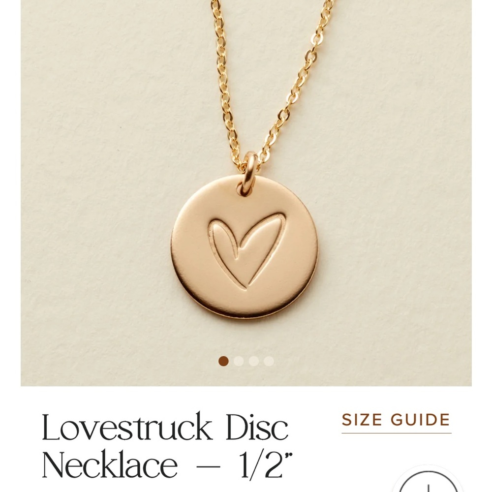 Made By Mary heart necklace